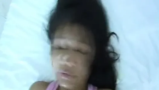 Skinny Pinay Girl Takes a Dildo Then a Dick From Foreigner