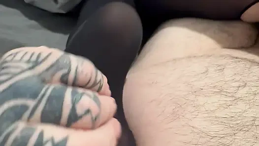 Kız arkadaşımı siktim ve göğüslerine boşaldım.