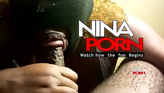 Ebony Gives the Best Blow Job and Get a Hard Doggy Fuck