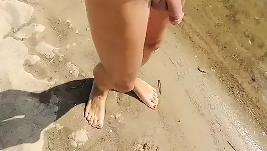 I'm walking naked on the beach again