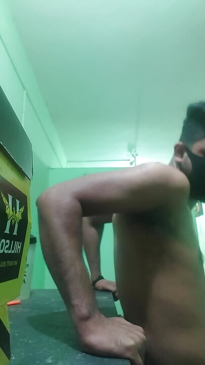 Indian body building big black cock. Indian body building
