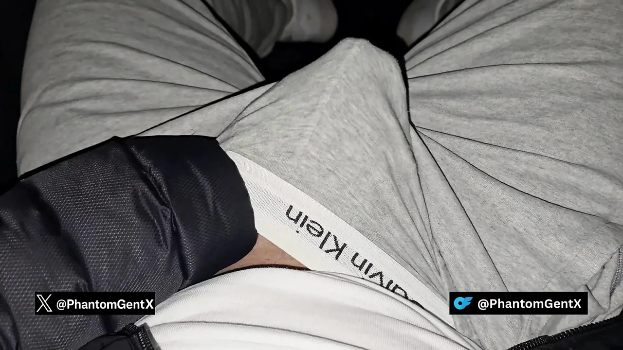 German boy with precum in gray CK jerks off in the car until fat cumshot – PhantomGentX