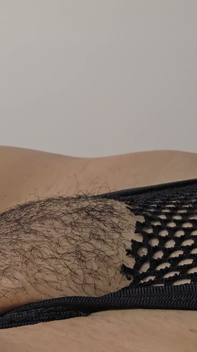 Teen girl films video for her stepbrother showing off her hairy and big pussy mound. | Clip 1
