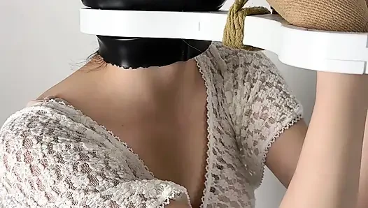 İç mekanda parçalanmış et nefes kontrolünü güçlendiriyor + yüze boşalma (bölüm 2)