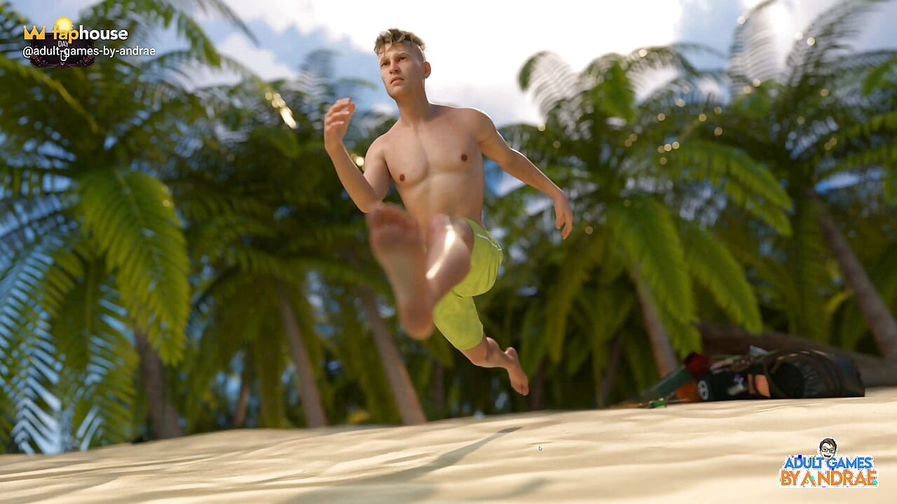 Stranded & Naked Gameplay Part 1 - Brian and Megan's Island Survival