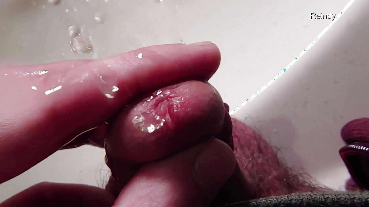Peehole Piss Play Close up View in Slow Motion