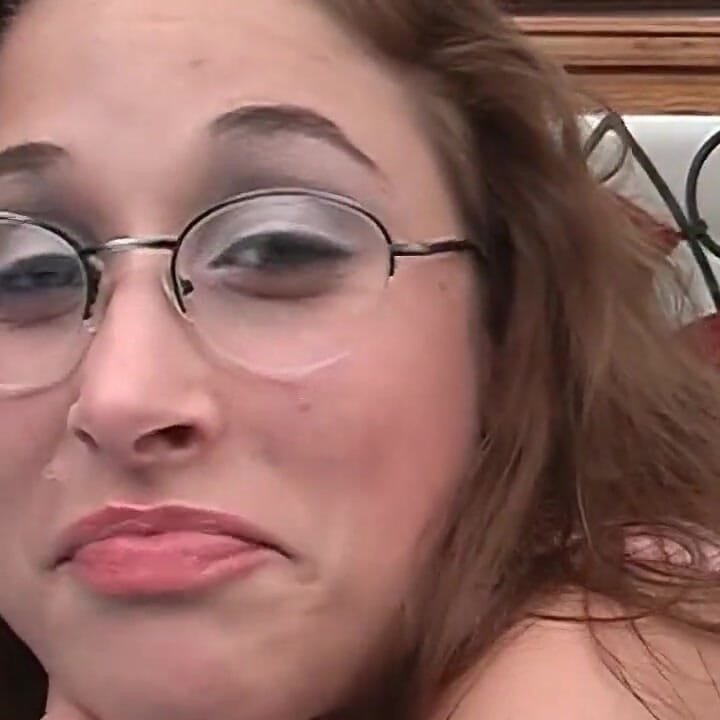 Brunette MILF Gets Face Drenched in Cum After Sloppy Blowjob