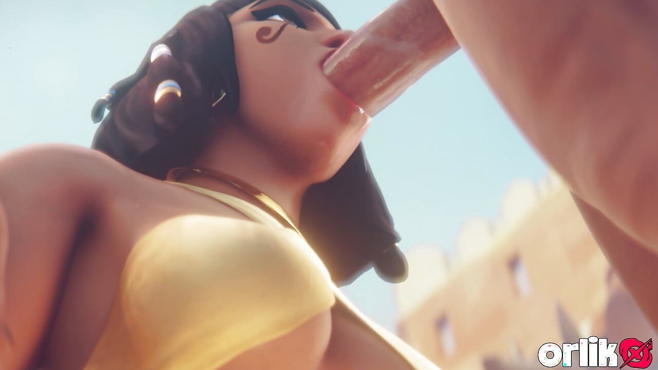 Pharah de Overwatch - mamada en sesión de entrenamiento de gimnasio y follada anal salvaje con animación 3D