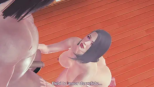 Sıcak üvey anne üvey oğluna ilk kez yalnız kaldıklarında veriyor