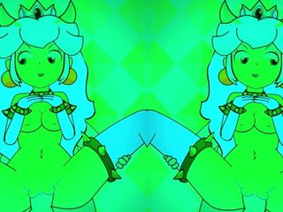 ピーチ姫の奇抜なハメ撮りミュージックビデオ