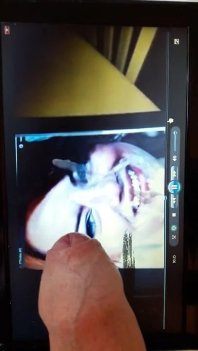 tribute cumshot for emma stone  double cock version