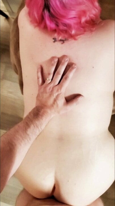 Hotwife deepthroats dildo as I fuck her doggystyle