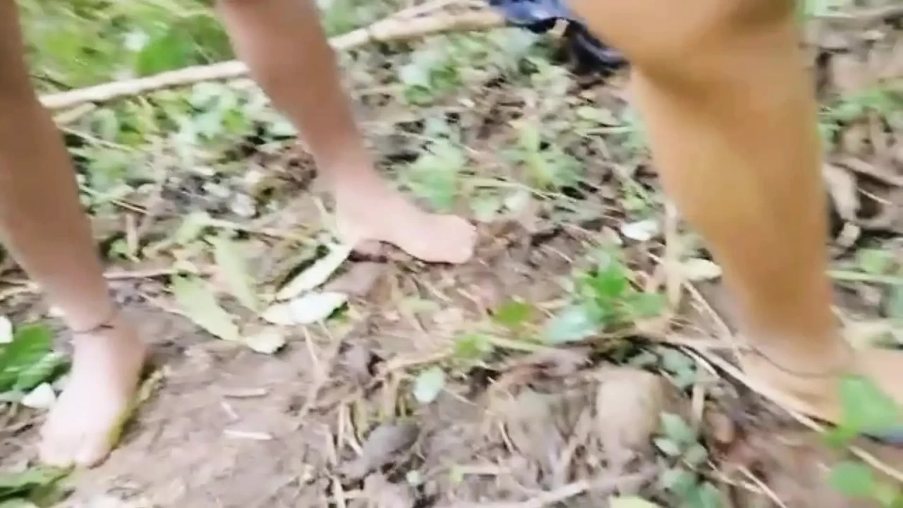 indian desi tribal girl blowjob and doggy sex with owner in jungle