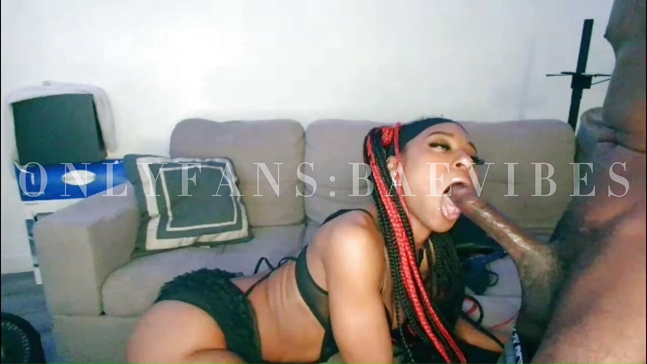 My Ebony Stepsister Needs A MOUTHFUL OF DICK IN Her Throat and her ass Covered in cum