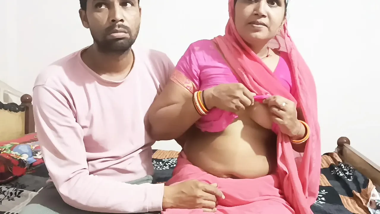 Desi village Bhabhi share a bed with dever