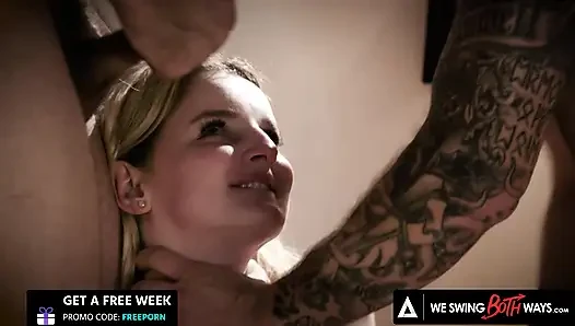 WE SWING BOTH WAYS - Innocent Teen Eliza Eves Gives It Up To Her Bisexual Neighbors