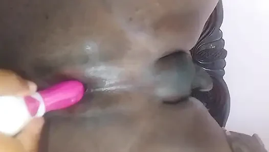 FINGERING HIS ASSHOLE AND MILKING HIS PROSTATE