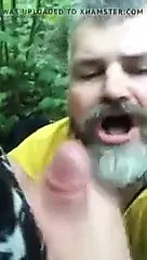 Cum in daddy mouth