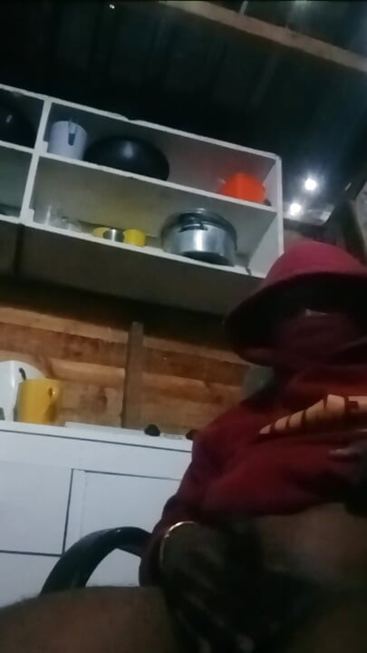 Kitchen masturbation