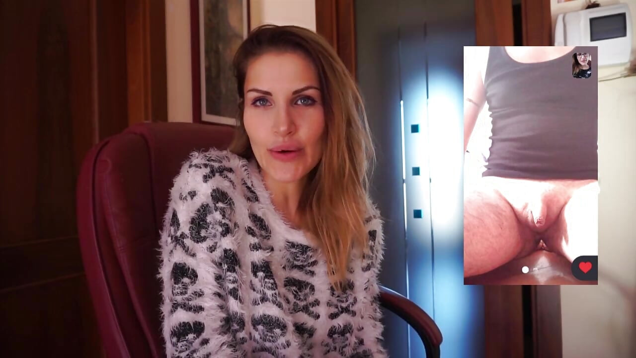 Morena MILF fala sobre um pau muito pequeno para a webcam