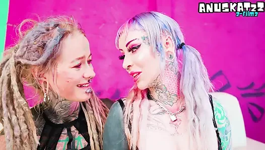 FFM Anal Threesome Big Cock Destroying Fake Tits & Hot Alternative Pornstars