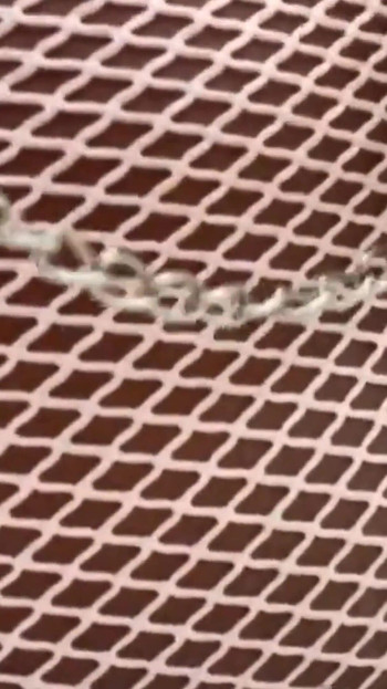 Walking Around in Fishnet Dress Fucking My Pussy on Public Staircase