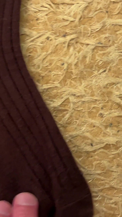 Earl Smile Dark Brown Ribbed Socks Fetish - Bedroom Solo | Clip 3
