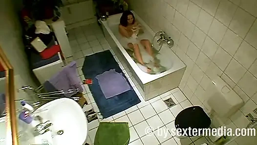 MILF Does Personal Hygiene in the Bathroom