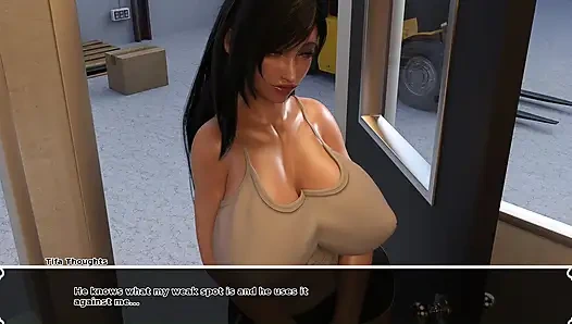 Big Tits Tifa Cheating with Barret's BBC While Cloud Is Working