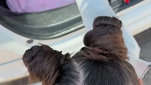 Mornign Fit in Public Finished with Quickie Fuck in Car Trunk