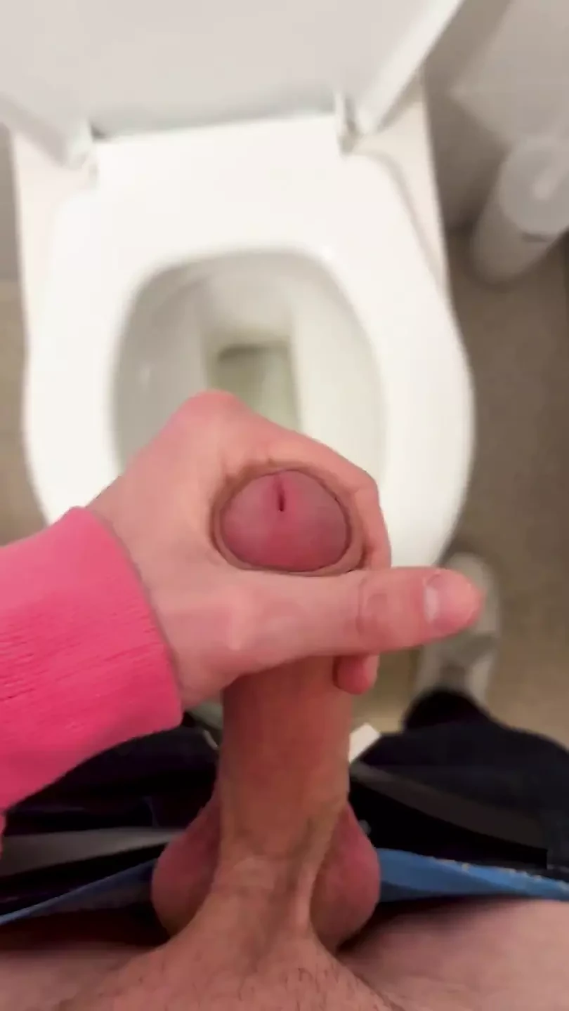 Horny Twink Caught Stroking in the Bathroom!