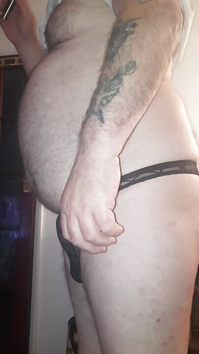 リング付きの分離された睾丸、レース、コック、Tバック