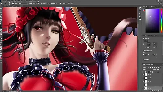 Kurumi timelapse sfw date a live