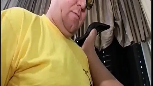 Blonde Glasses Babe Fingers Pussy and Sucks Cock Hard