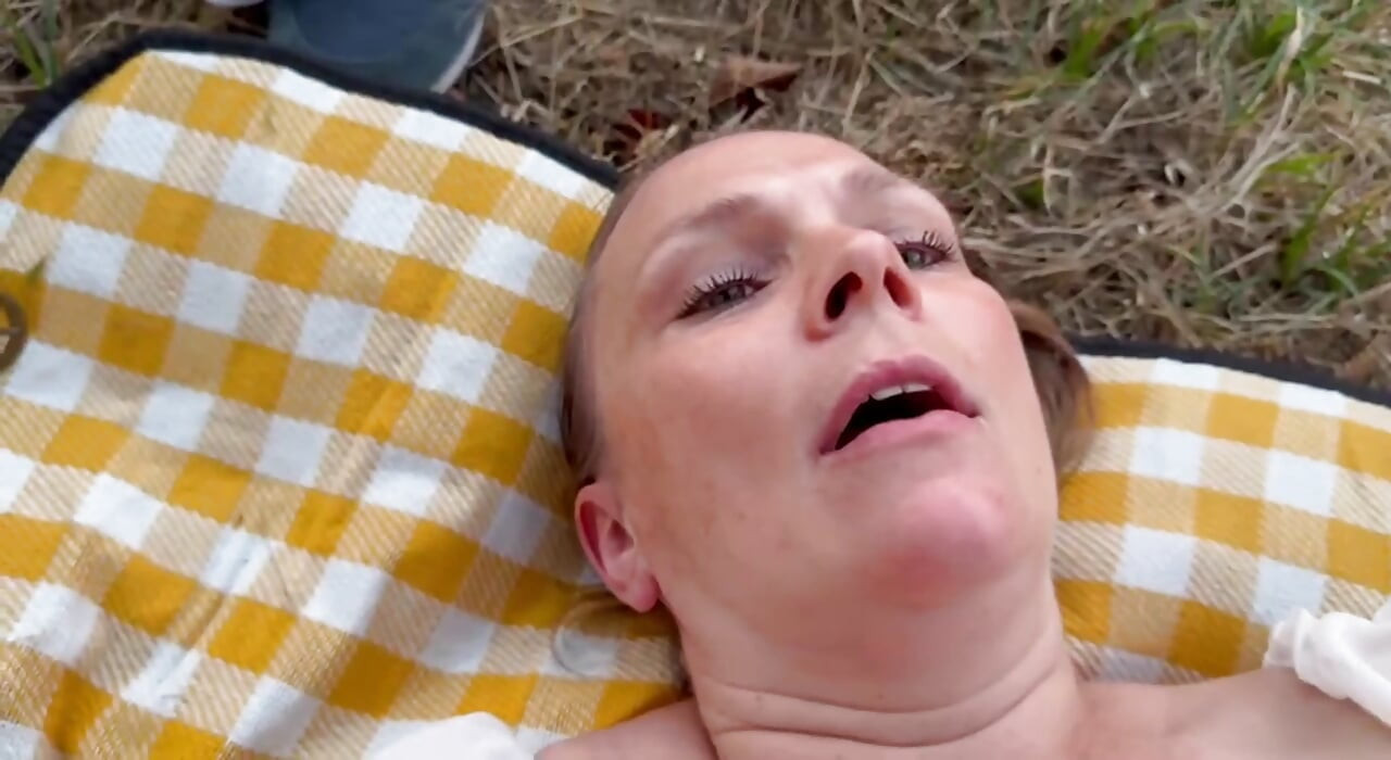 The perverted old farmer fucks me so hard that my milk tits cum