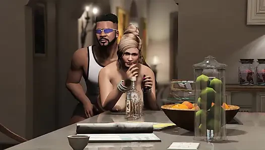 ЛОЖЕНИЕ V Amanda принимает Franklin в доме Майкла (часть 2)