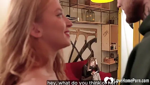 Girlfriend's stepsister joins us for an amazing threesome