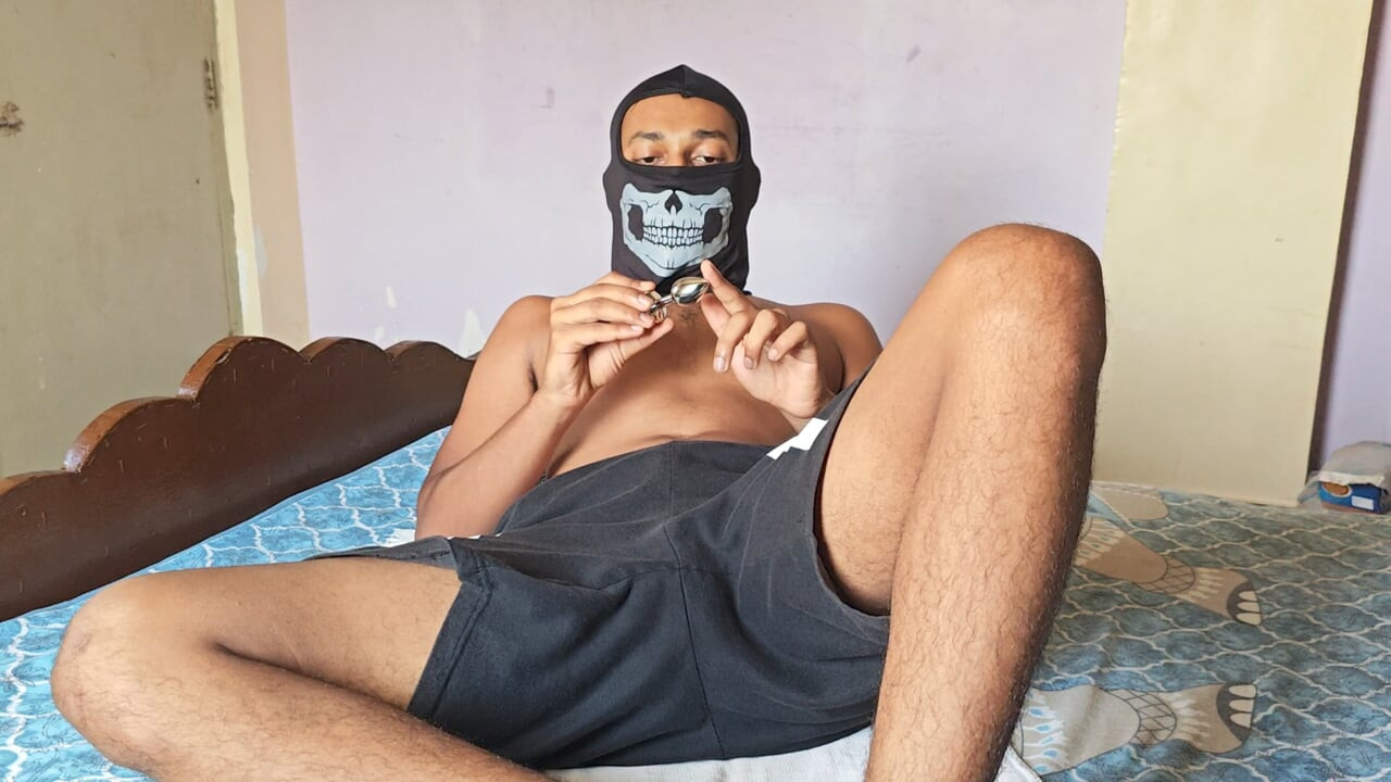 Boy put butt plug inside the ass