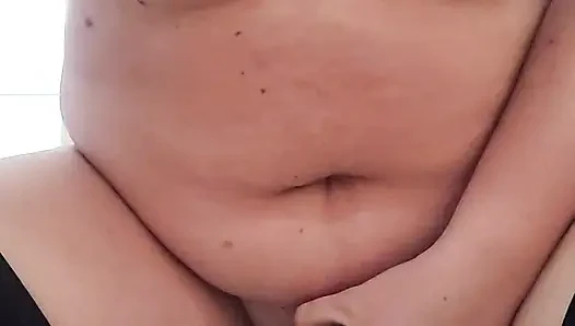 Orgasm control training, with nipple clamps, a dildo deep inside my cunt, and a wand. Orgasm from my Master as a reward