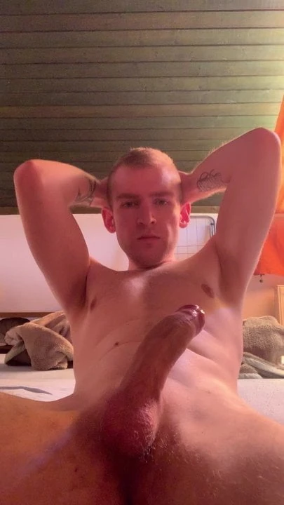 He has a big one cock and he wanking
