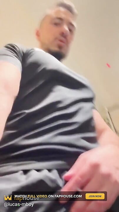 Gym Public Jerk off and Training