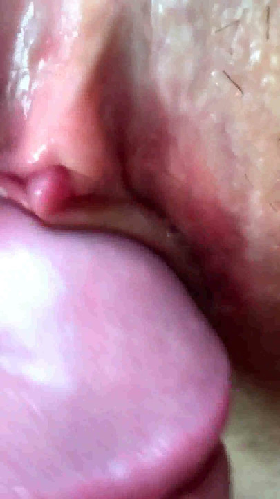 Lick her Pussy. Cock Rubbing her Clitoris. Fuck and Cum inside. Close-Up. | Clip 1