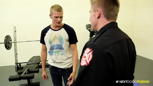 NextDoorBuddies Str8 Fireman Learns About Dick!