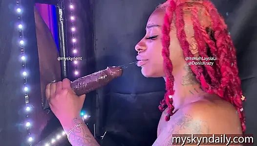 Throat Goat Gets a Big Black Dick