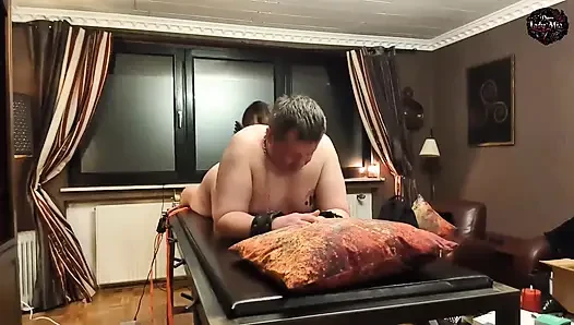 Domlady Mia - Punishment of Terror for the Slave - Training: Ass Fucked by the Fucking Machine - Part 1