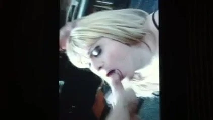 On knees Blowjob Tv Girl Slut Sucks Big Cock