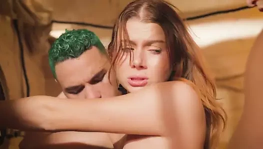 Stella lux lagi asik nyepong dan goyangin dua kontol ngaceng - parodi cosplay bokep one piece