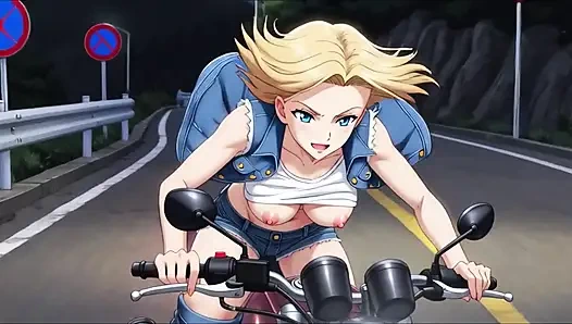 Android 18 menggoda tubuh aduhainya dengan pose erotis yang menggoda di animasi dewasa dragon ball 3d