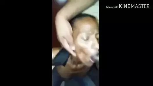 Bust in mouth before getting caught by police