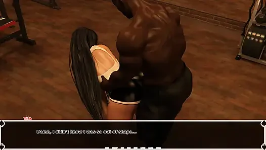 Tifa's Dark Heaven: Asian Chick with Huge Tits Stretching Herself with the Coach Behind Her Man's Back - Episode 13